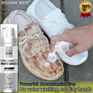WLWE FOAM CLEANER OF WHITE SHOES Chai tẩy trắng giày cấp tốc tiết kiệm thời gian thumbnail