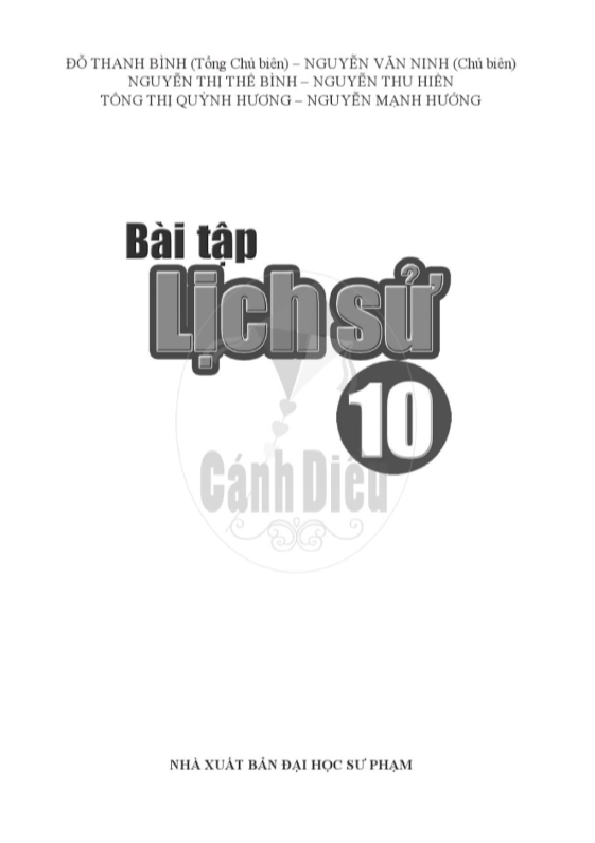 Bài Tập Lịch Sử lớp 10 - Canh dieu