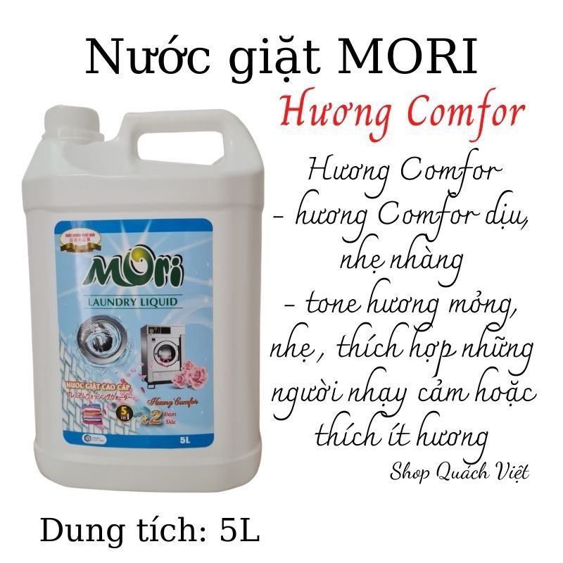 Nước giặt cao cấp MORI hương Comf, dung tích 2L