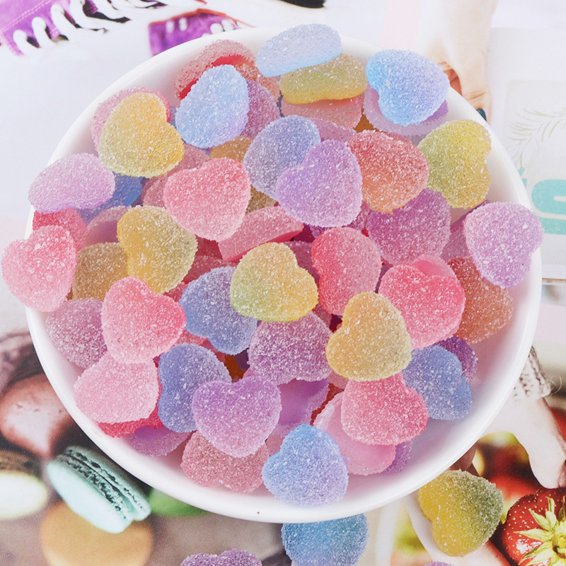 Combo 08 viên Charm Slime Squishy Kẹo dẻo tẩm đường
