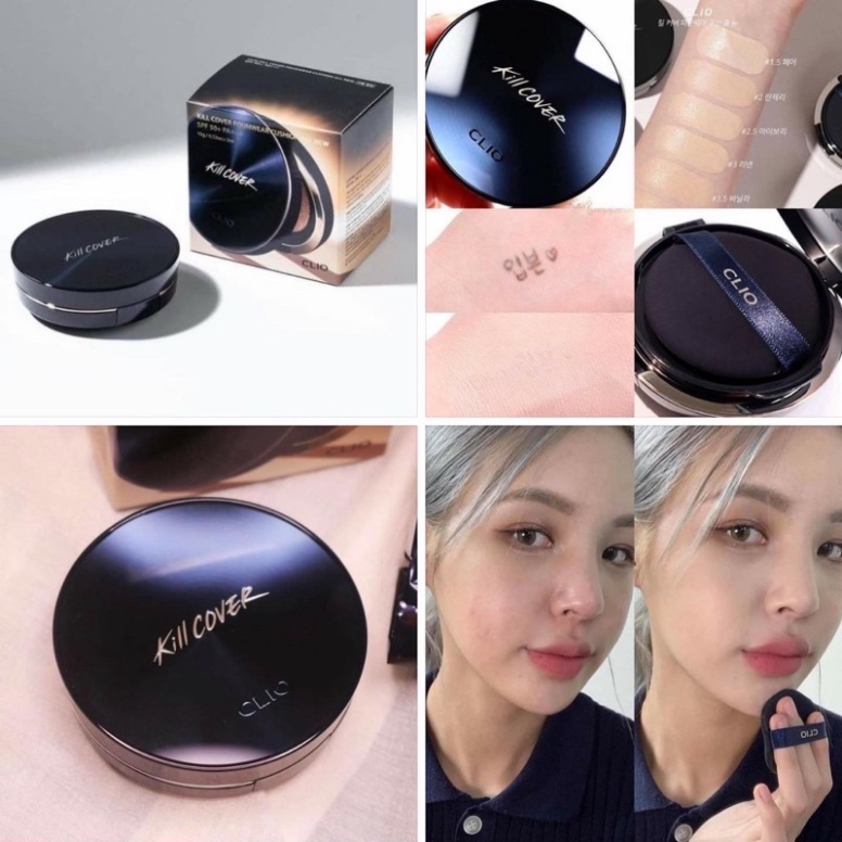 Phấn nước clio kill cover foundwear cushion xp 2 lõi spf 50+pa+++