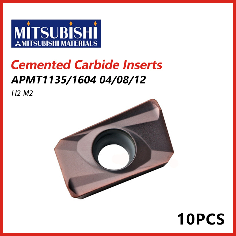 Mitsubishi Cemented Carbide Inserts APMT1604/1135 H2 M2
