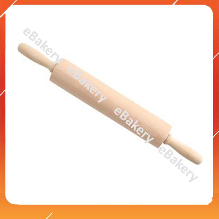 Cán lăn bột gỗ cao cấp có trục xoay 38cm - 42cm - eBakery