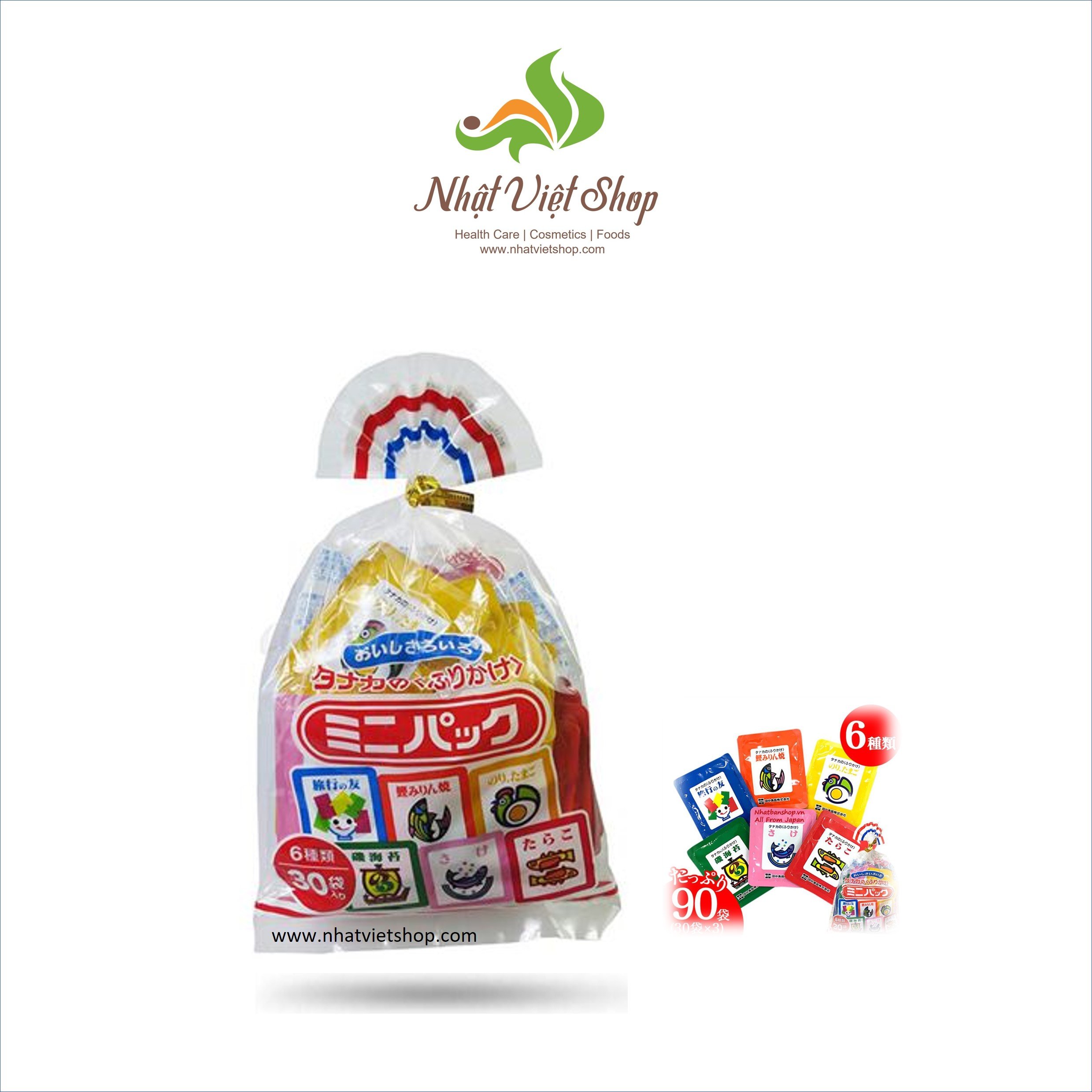 Gia vị rắc cơm 6 vị cho bé - Japan 75g