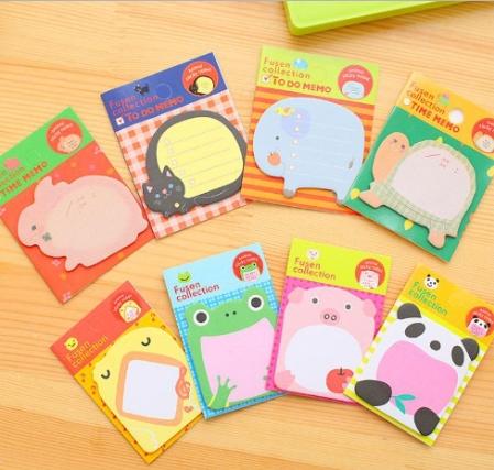 Combo 5 Giấy Note Ghi Chú Hình Thú Đáng Yêu