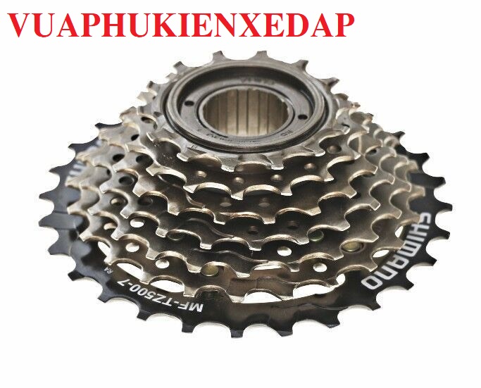 Líp vặn xe đạp shimano 7 tầng tz21, tz500 chính hãng