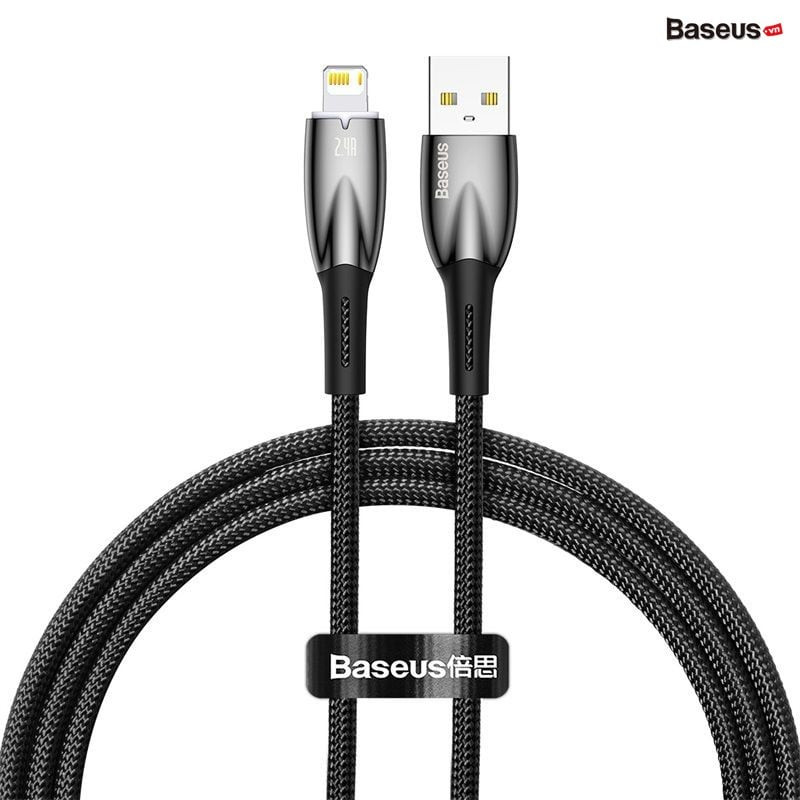 Cáp Sạc Nhanh Baseus Glimmer Series Fast Charging Data Cable USB to Lightning 2.4A
