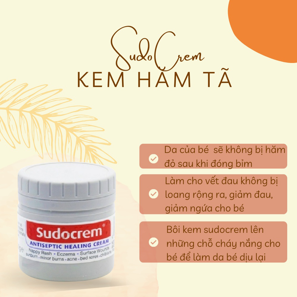 Kem Hăm Tã Sudo Crem Hộp 60gr Cho Bé