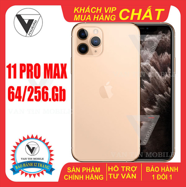 [Voucher 7% max 500k] Điện thoại iPhone 11 Pro Max Quốc tế 256GB Mới 99%  chính hãng Bảo Hành 12 Tháng 1 đổi 1 chính hãng apple