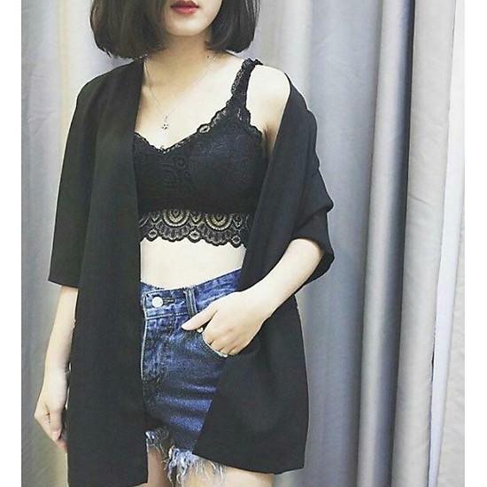 Áo bra ren Nhún mặc trong vest