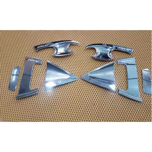 Ốp hõm tay nắm cửa ô tô honda hrv 2019-2020-2021 mạ crom chống xước op tay hom