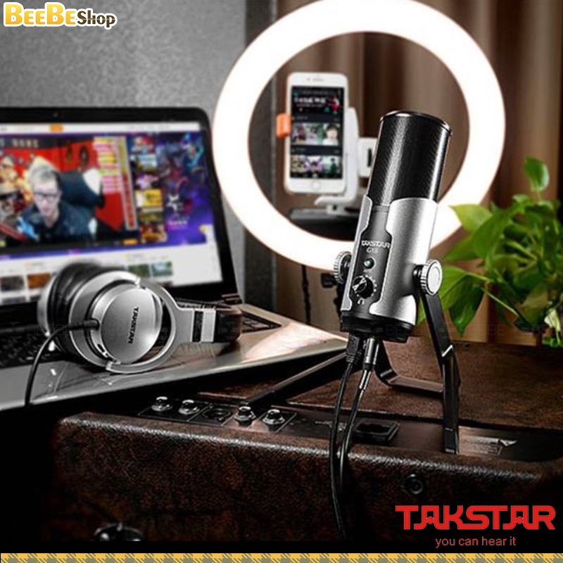 Takstar GX6 USB - Micro Thu Âm USB Cho Bình Luận Viên, Streamer, Game Thủ
