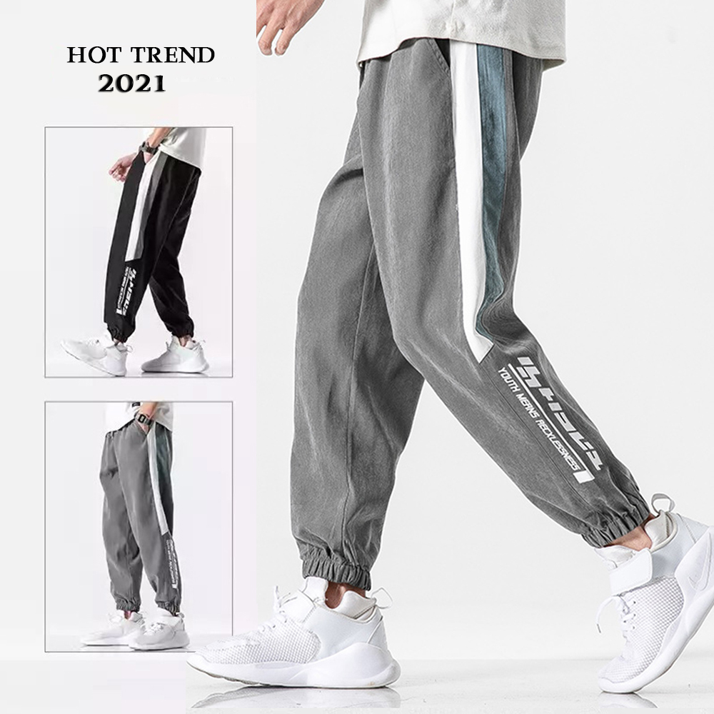 Quần Thể Thao Nam Bo Ống Phối Sọc Sườn Dáng Thể Thao Năng Động Hot Trend Mẫu Mới Thời Trang 4MEN JOGGER 9000084