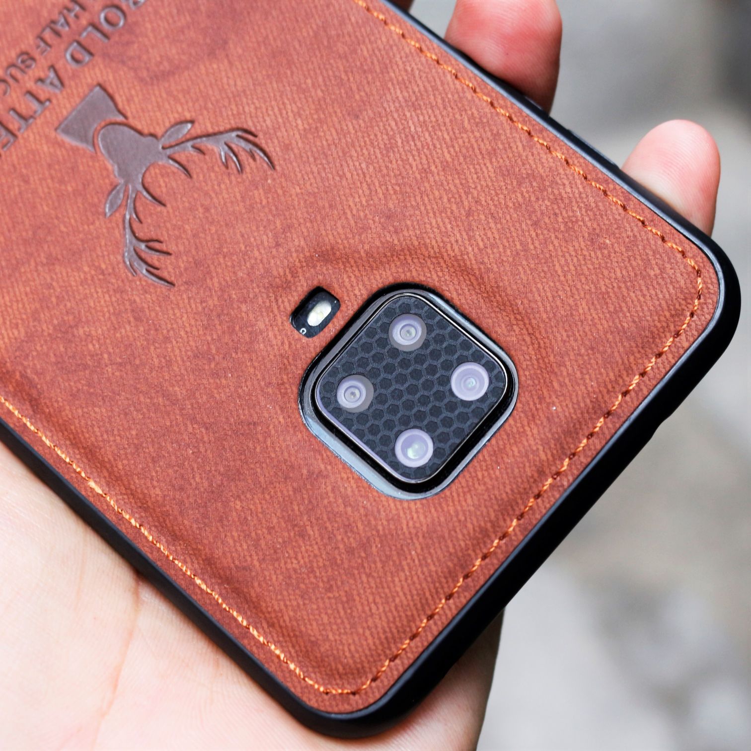 [HCM]Ốp Lưng Redmi Note 9 Pro Note 9S Note 9 Pro Max vân da khắc hình Nai