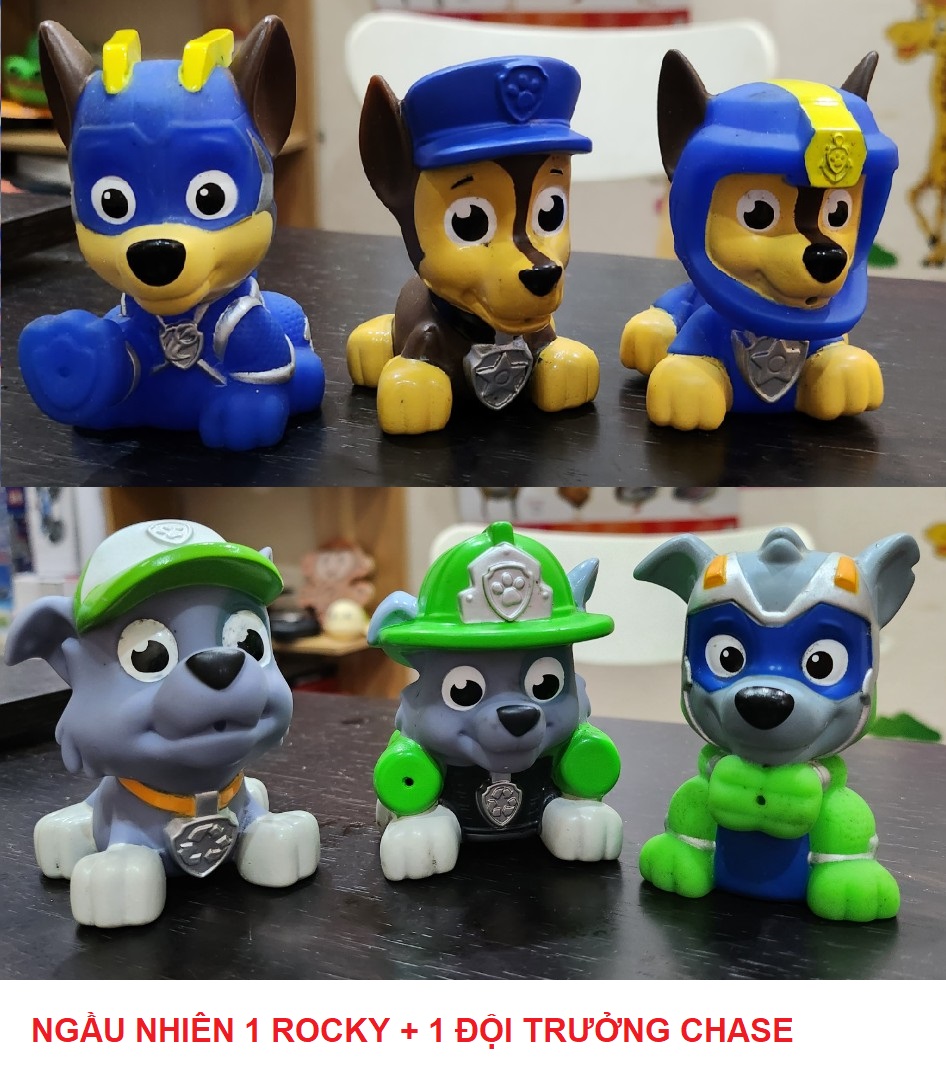 Bộ paw patrol những chú chó cứu hộ bằng cao su phun nước - đồ chơi nhà tắm