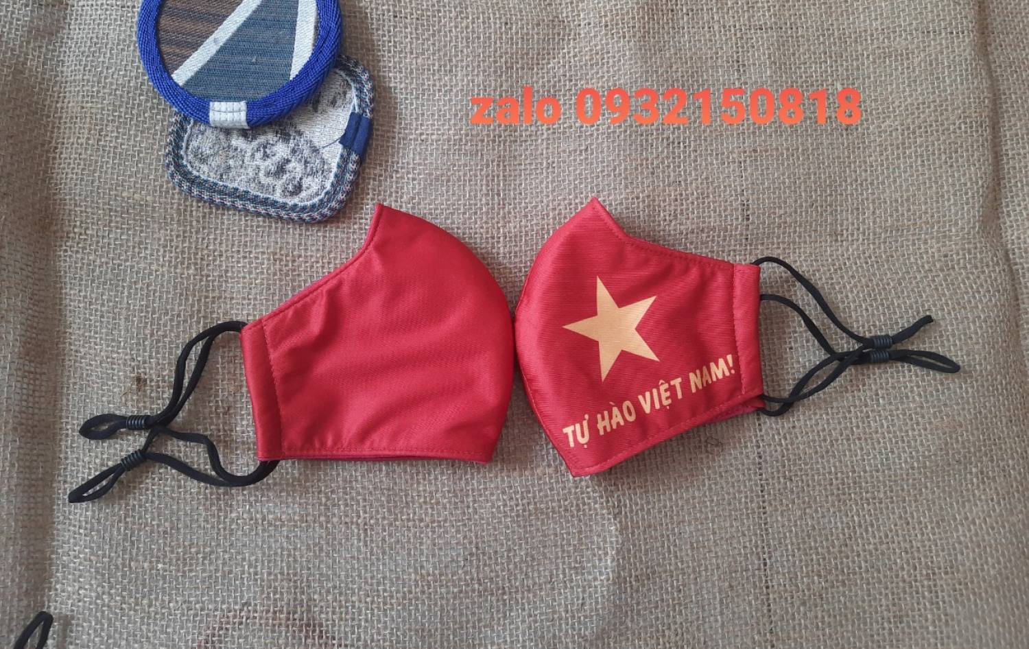 Khẩu Trang Tự Hào Việt Nam Khẩu Trang Cờ Đỏ Sao Vàng dây rút chỉnh size