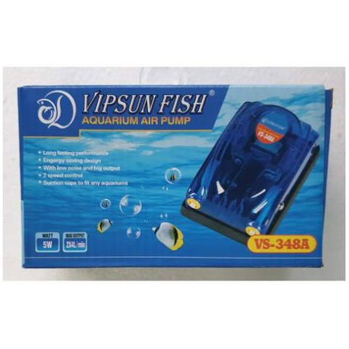 Combo máy sủi oxi 2 vòi VS-348A  2m dây  2 sủi