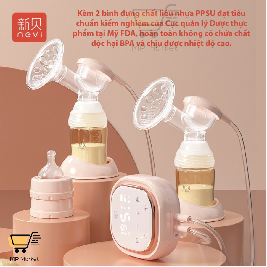 Máy Hút Sữa Điện Đôi NGVI Bản Nâng Cấp 2020