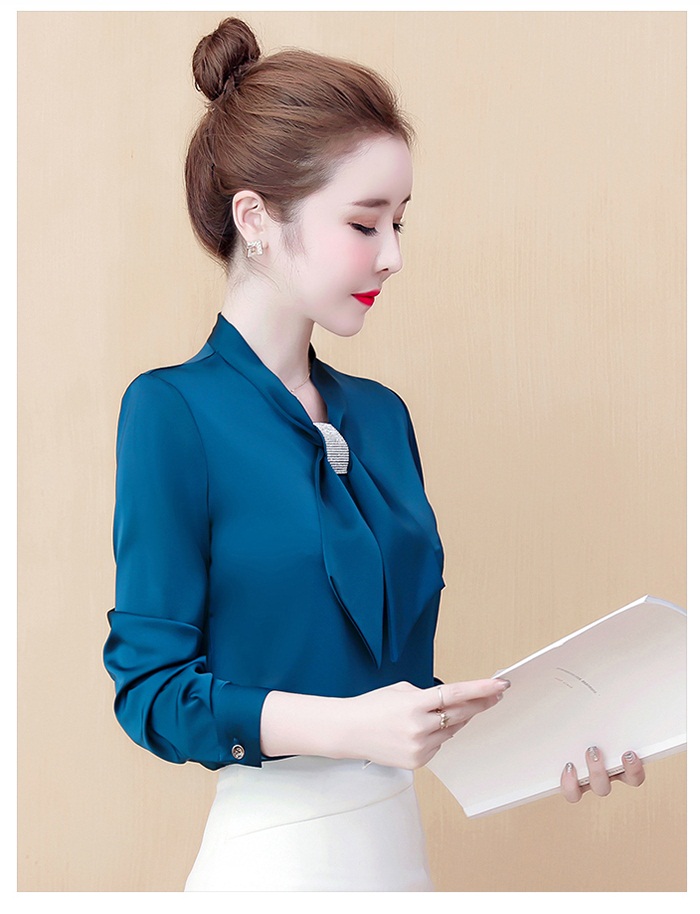 [HCM]Áo sơ mi phi lụa cột nơ sang chảnh BEYEU1688 - BY6362