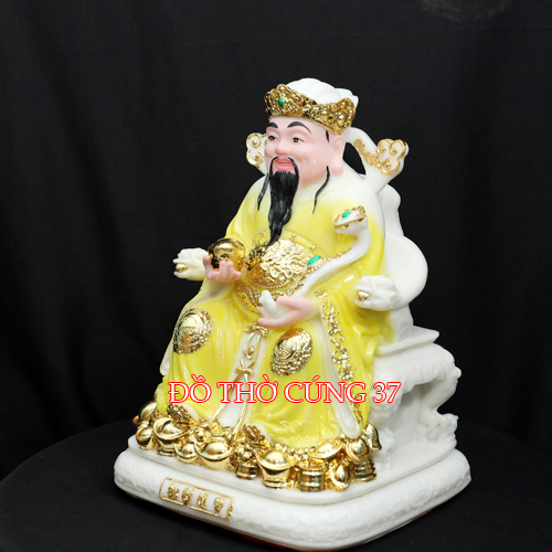 TƯỢNG  THẦN TIỀN  - MÀU VÀNG   [ COMPOSITE + BỘT ĐÁ ]