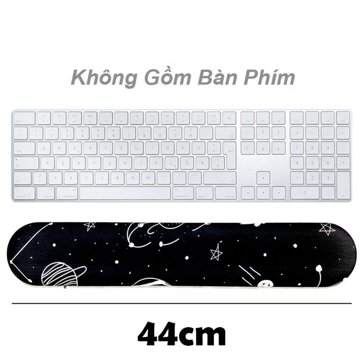 Kê Tay Bàn Phím GALAXY Có Đệm Silicon Chống Mỏi Cổ Tay