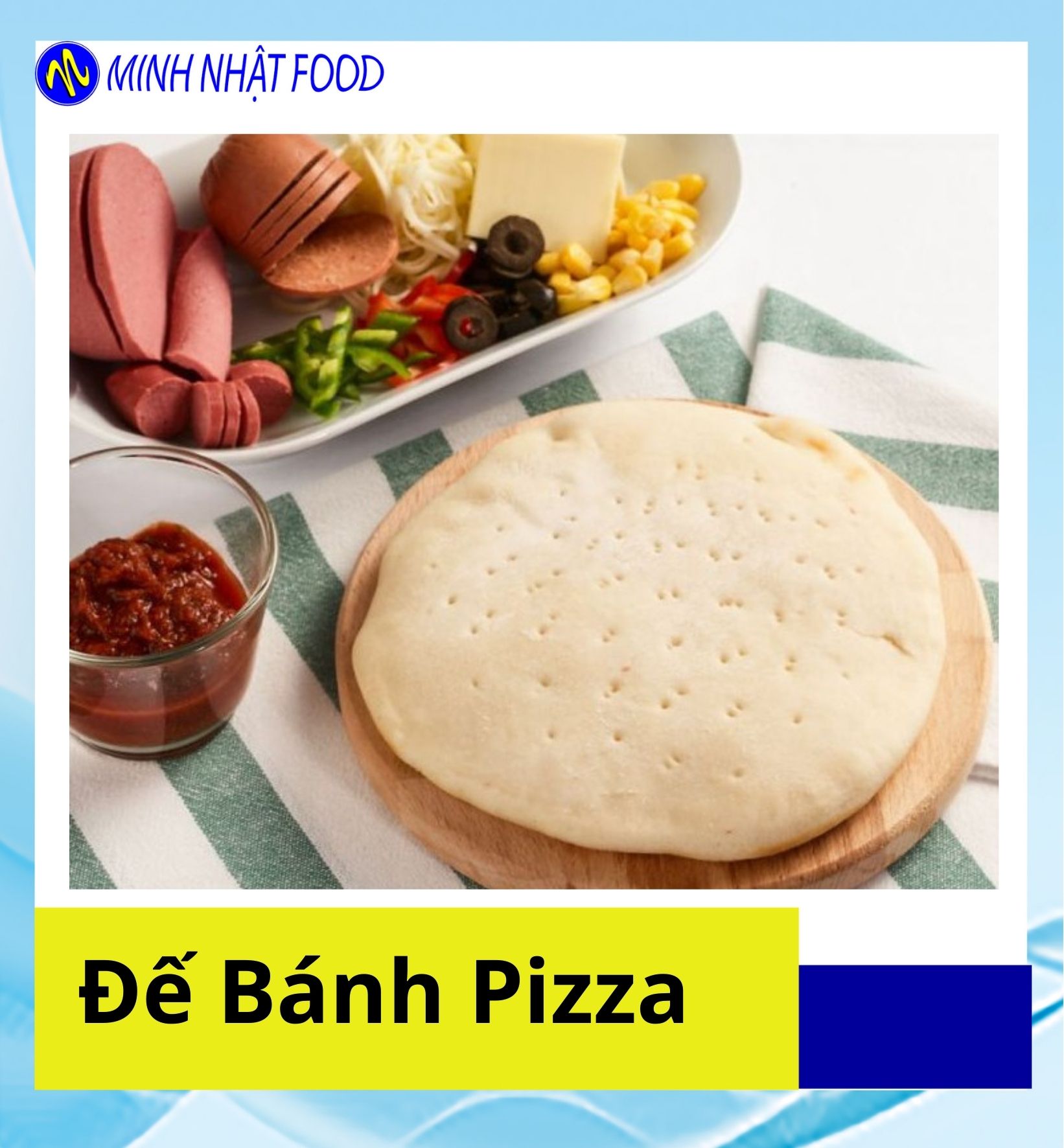 Đế bánh pizza đã nướng qua_ Làm Bánh Pizza_Cửa Hàng Thực Phẩm Minh Nhật