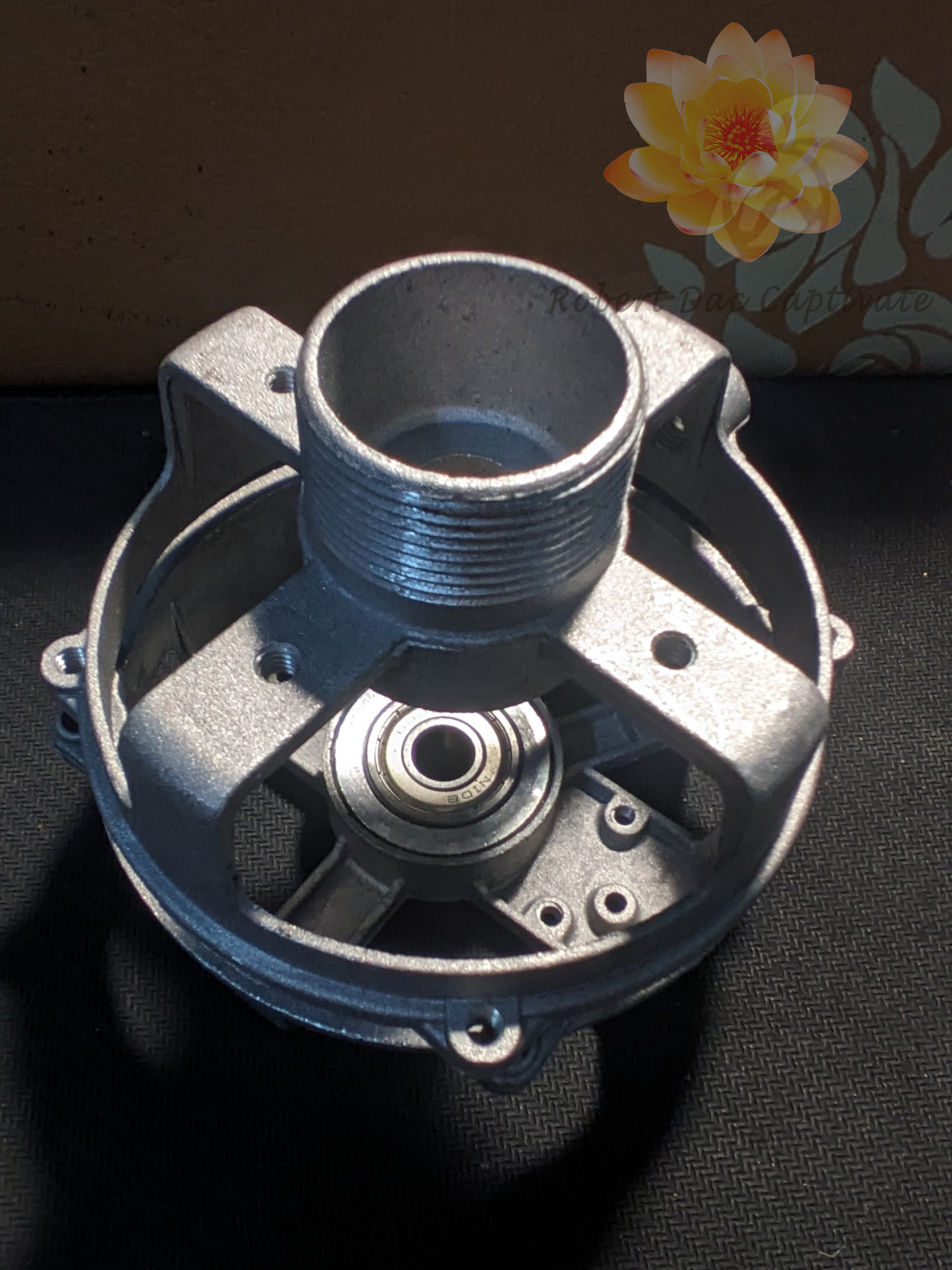 Cụm nhôm chế quạt B3, B4 lắp bi 608