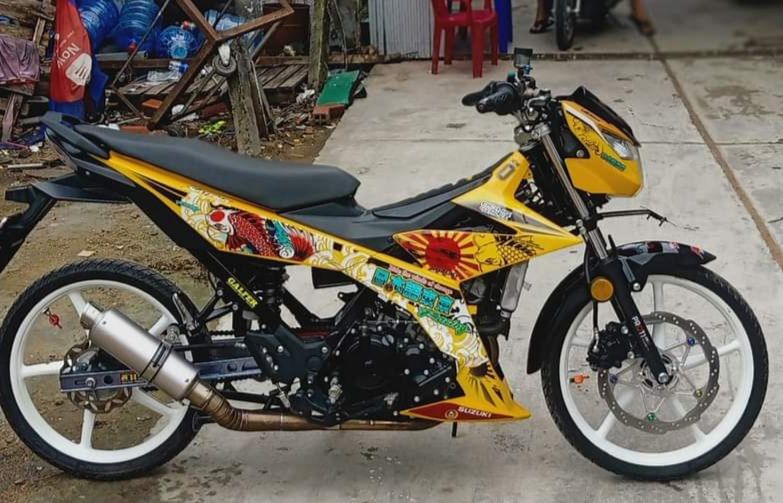 [HCM]Tem xe satria- raider  tem roi mẫu cá chép cao cấp