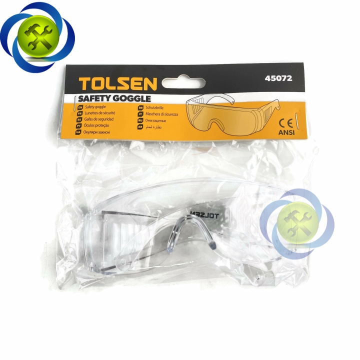 [HCM]Kính bảo hộ Tolsen 45072 (kính trong gọng trắng)