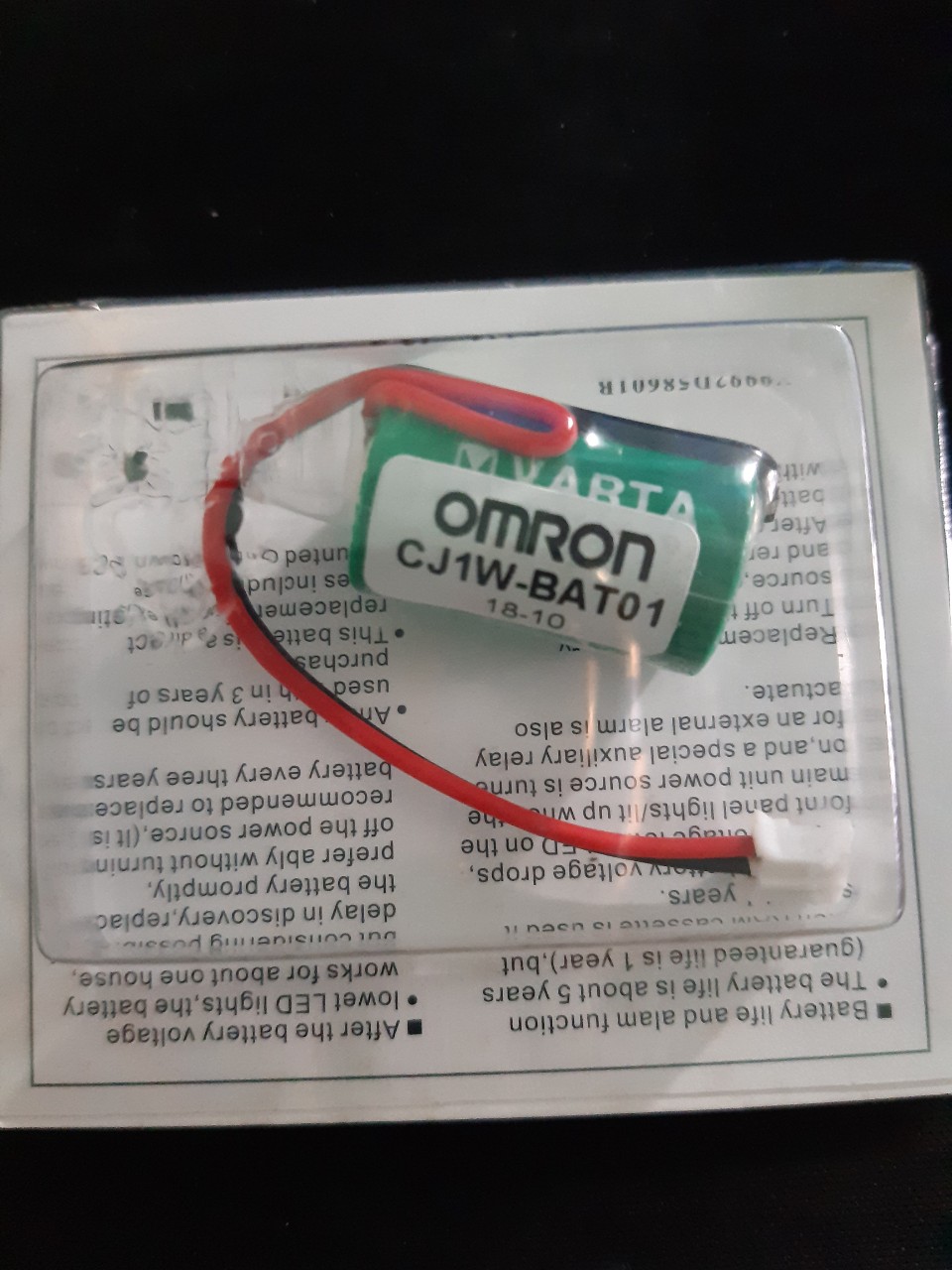PIN NUÔI NGUỒN PLC OMRON 3V,1/2AA