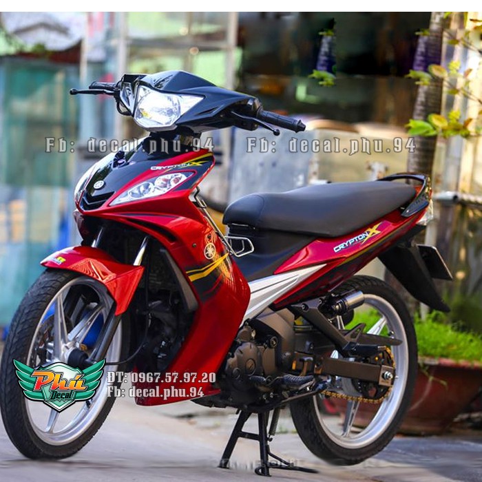 Tem rời Ex 2006-2010 Crypton X Đỏ Đen (P)|Mẫu mã đa dạng|Chi tiết sắc nét|Nhận làm Tem rời theo Yêu Cầu