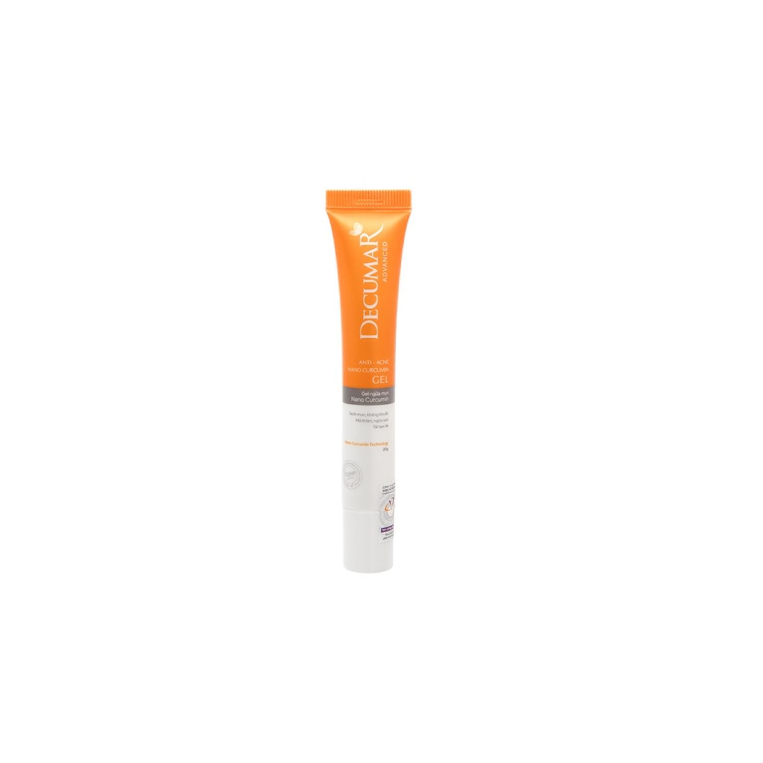 ɡel Nano Curcumin Decumar ngừa mụn, mờ thâm sẹo tuýp 20g