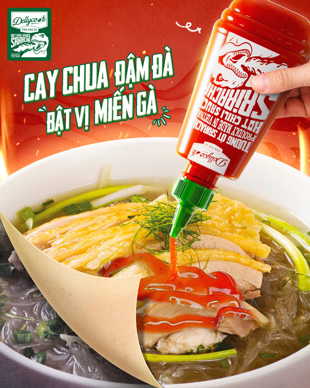 Dellycook Sriracha Chili Sauce (530g)