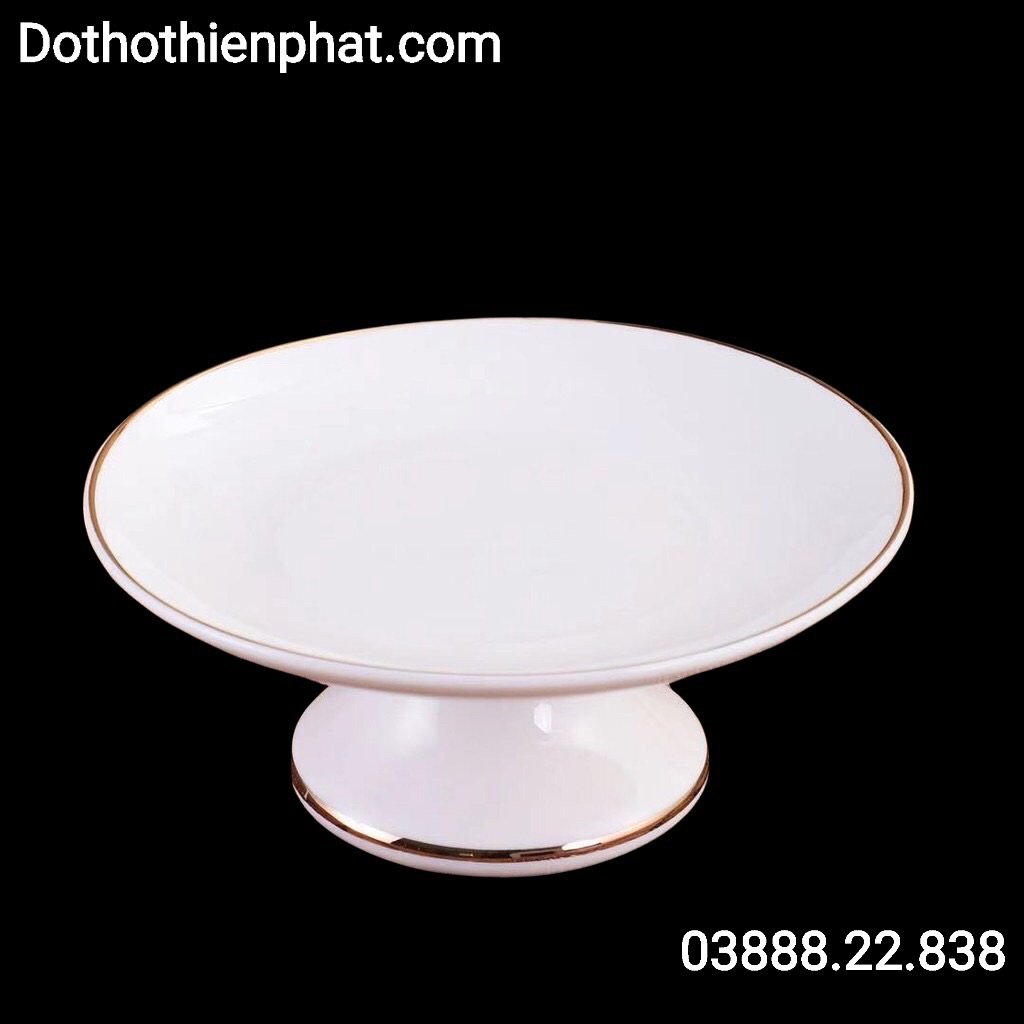 Dĩa trái cây sứ trắng – Nhiều kích thước
