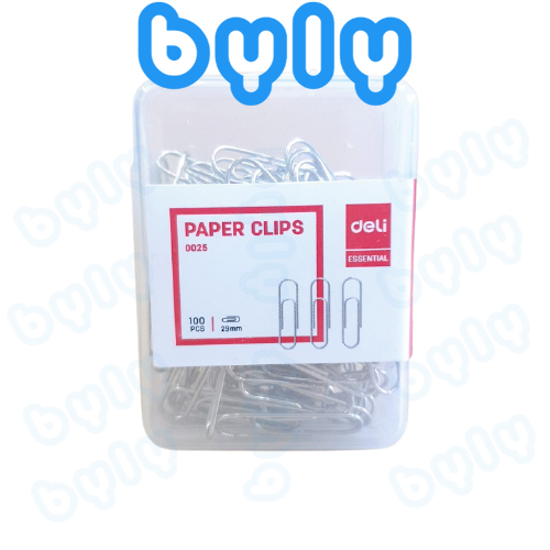 Kẹp giấy 29mm - 100 cái Deli - 0024 - 0025