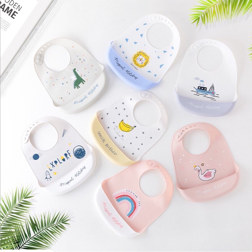 Yếm Máng Silicone Muslin