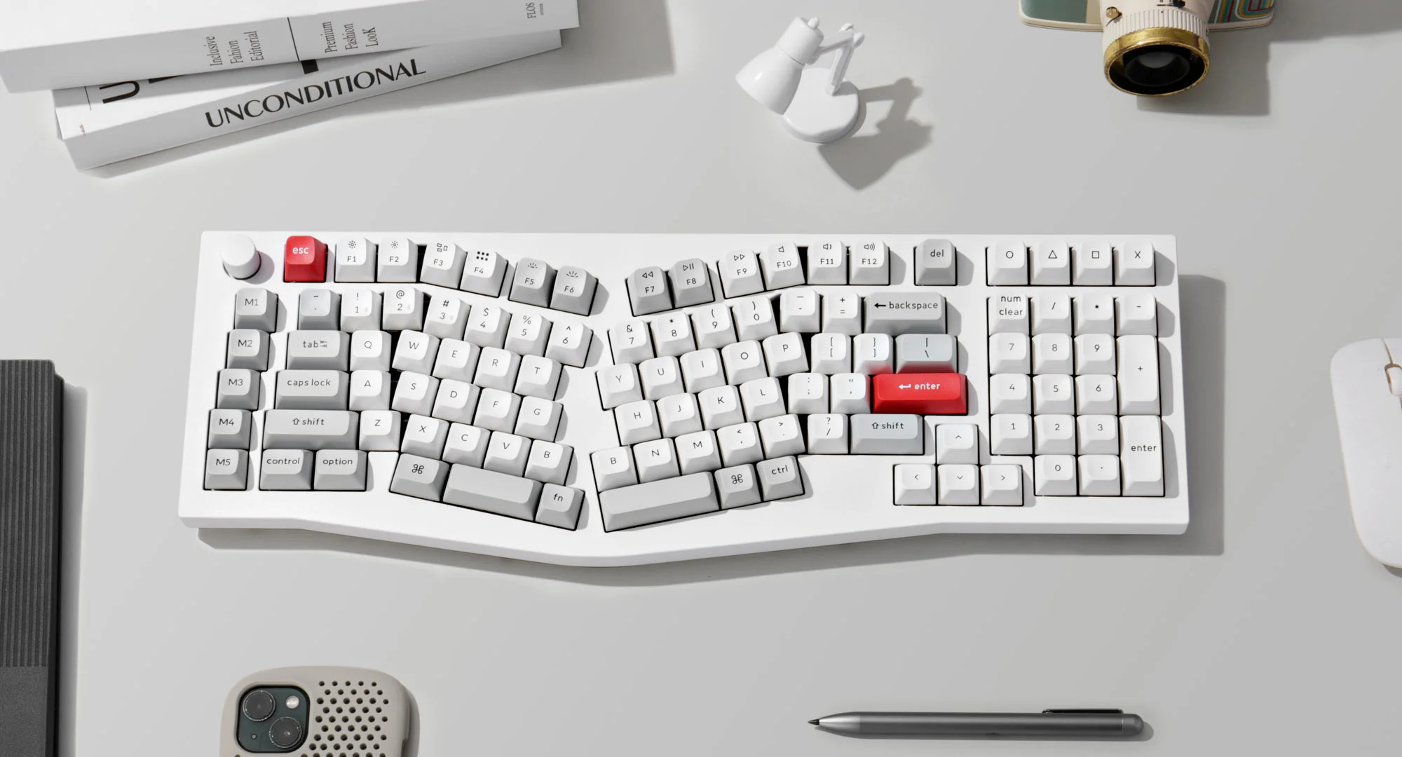 Bàn phím cơ custom keychron Q13 PRO Knob (ALICE LAYOUT) (Bluetooth / Gasket Mount / RGB / Hotswap )