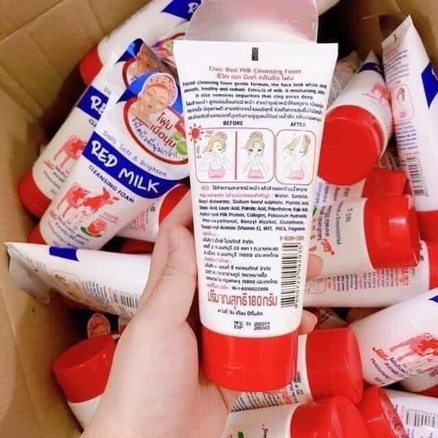 Sữa rửa mặt Red Milk ThaiLand 180G
