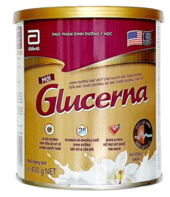 Lon sữa bột Glucerna Hương Vani 400g