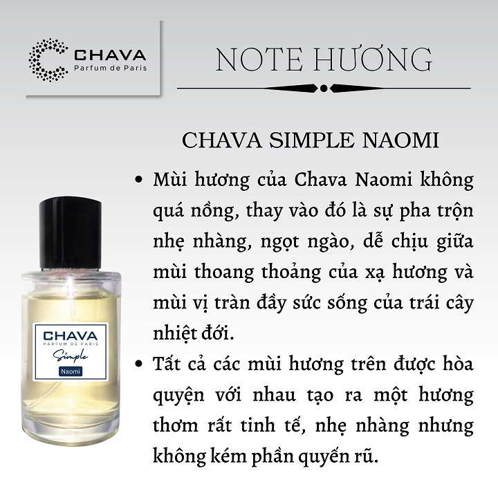 CHAVA - NƯỚC HOA NAOMI 50ML
