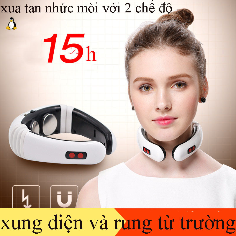 [HCM]Máy massage cổ 3D và xung điện trị liệuMáy Mát Xa Cổ Vai Gáy Máy Massage Cầm Tay Máy Massage Cổ Vai Gáy Xung Điện Từ Cao Cấp BH uy tín 1 đổi 1 trên toàn quốc
