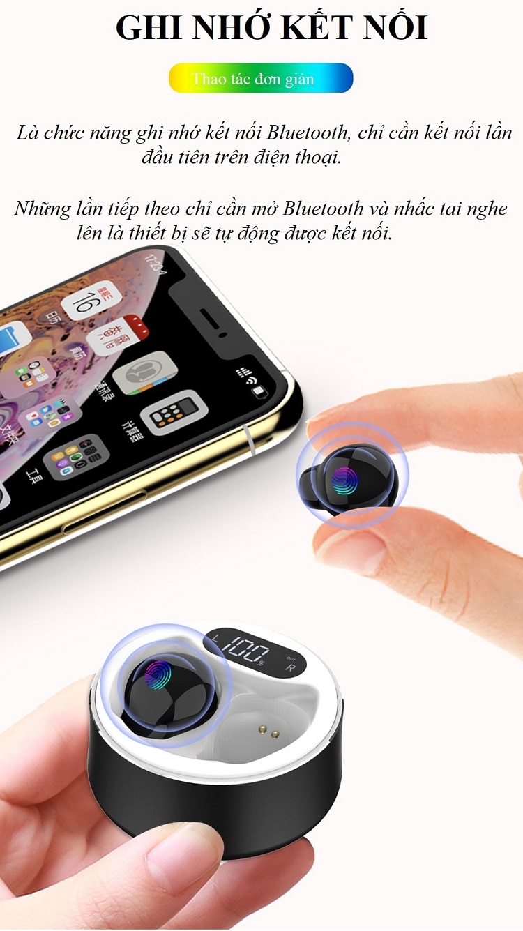 Tai Nghe Bluetooth 5.0 Mini X-26 +EDR