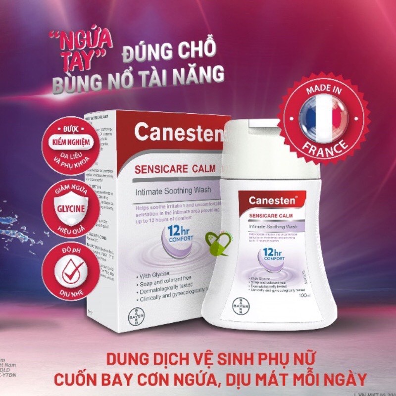 ✅ CANESTEN dung dịch vệ sinh phụ nữ dịu nhẹ