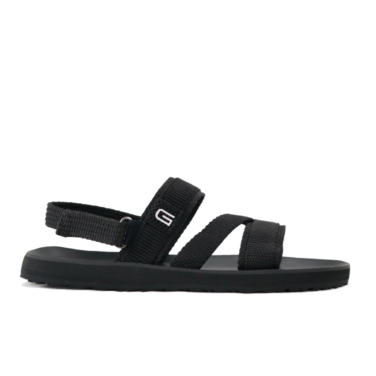 Giày Sandal nam Gia Vy chính hãng (Giavy SL377 màu đen, quai vải dù, đế cao su không thấm nước, Size nam 39 40 41 42 43 )