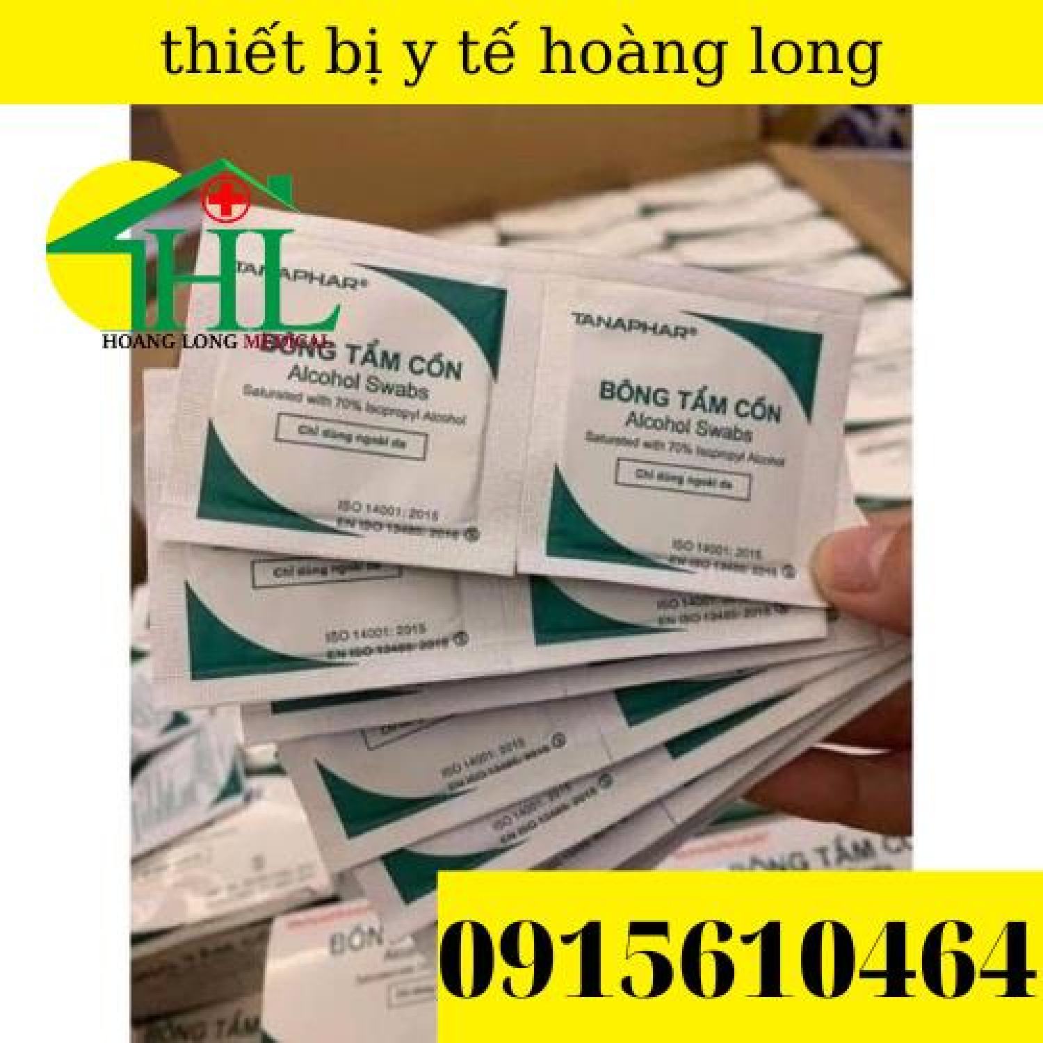 Bông tẩm cồn tanaphar - gạc tẩm cồn alcohol pads