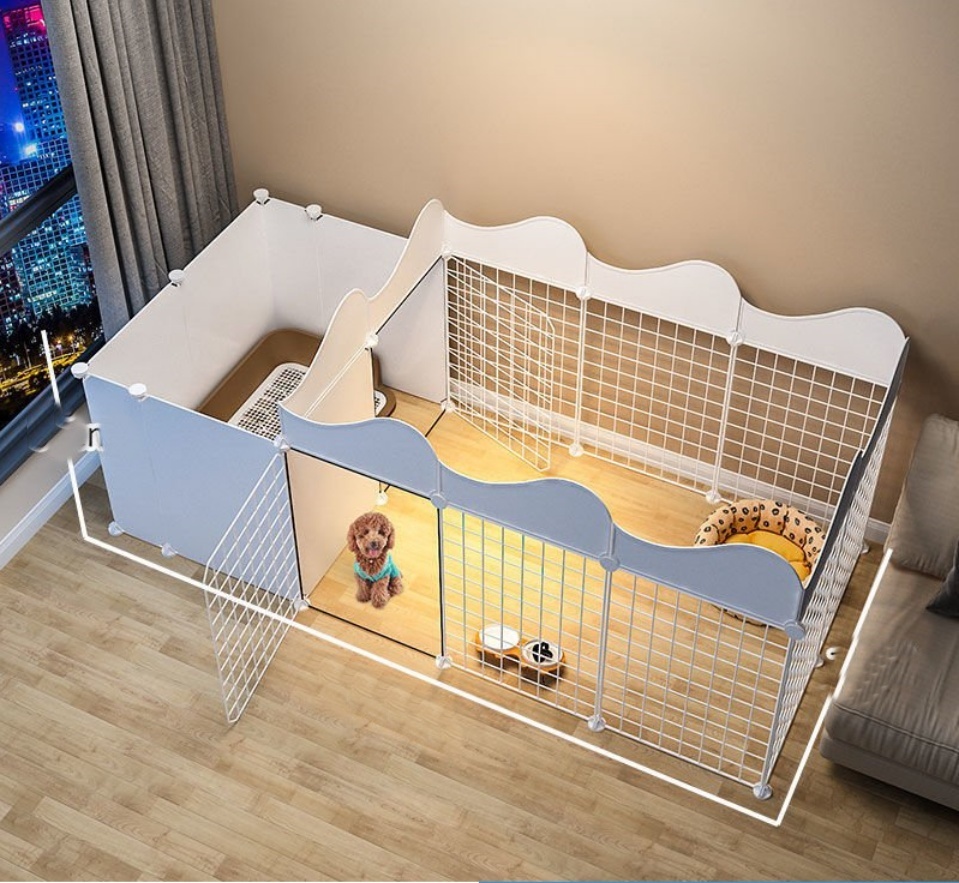 [Sắt Lắp Ghép] Chuồng Quây thú cưng ( dạy thú cưng đi vệ sinh đúng chỗ )