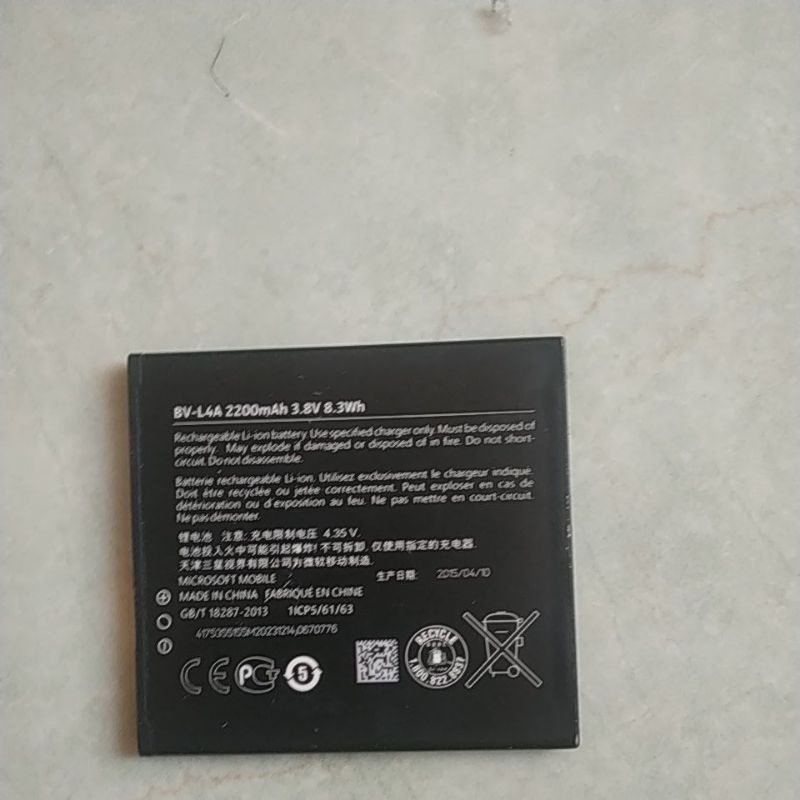 Pin nokia bv-l4a 2200mah dành cho lumia 535,540 , lumia 830