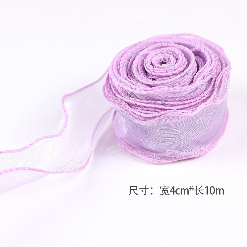 Cuộn ruy băng Voan không lõi bản 4cm * 10m đủ màu - SK94
