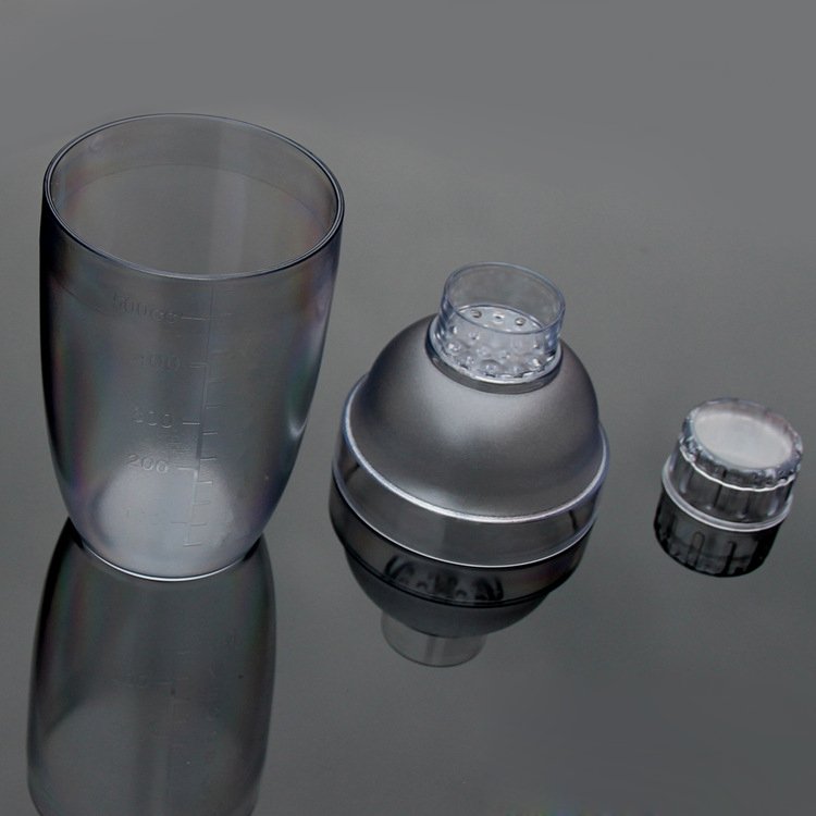 [HCM]Bình Pha Dụng cụ pha chế Nhựa Cocktail Shaker 350ML