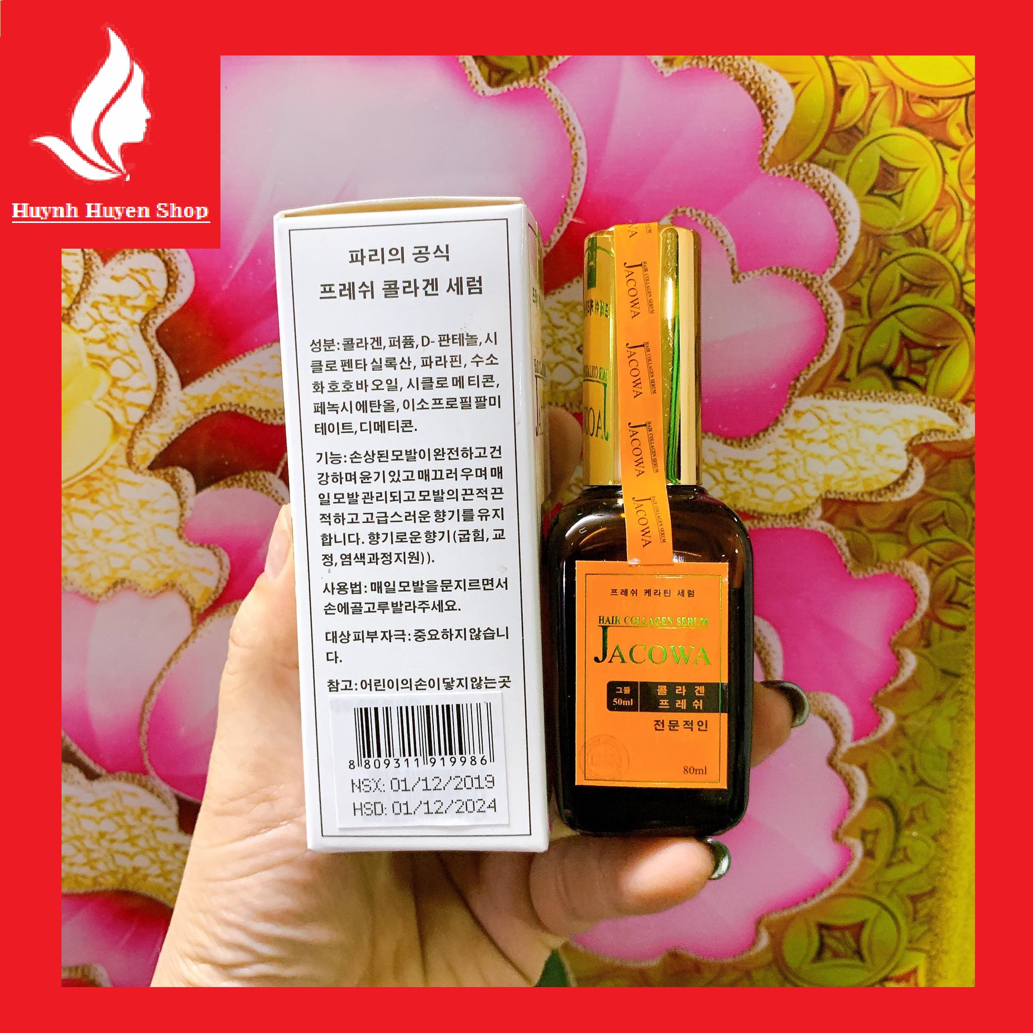 [Chính hãng-giá sỉ] Serum dưỡng tóc Jacova  Hàn Quốc chai 50ml